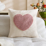 Accent Pillow Cover Tufted Hooked Texture & Tassel Corners