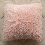 Accent Pillow Curly Faux Sheepskin 18 Inch Square