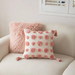 Accent Pillow Curly Faux Sheepskin 18 Inch Square
