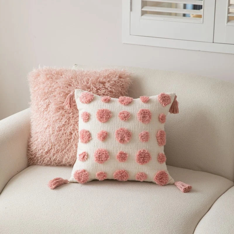 Accent Pillow Curly Faux Sheepskin 18 Inch Square