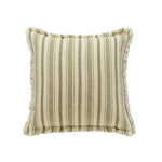 Accent Pillow Handwoven Cotton Fringed Stripe Removable Cover
