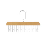 Accessory Hanger Wood 8 Hooks 360° Swivel Top