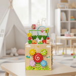 Activity Cube Eight Activities Musical Learning & Natural Rubber