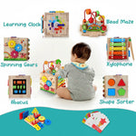 Activity Cube Eight Activities Musical Learning & Natural Rubber