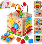 Activity Cube Eight Activities Musical Learning & Natural Rubber