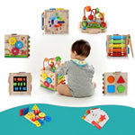 Activity Cube Eight Activities Musical Learning & Natural Rubber