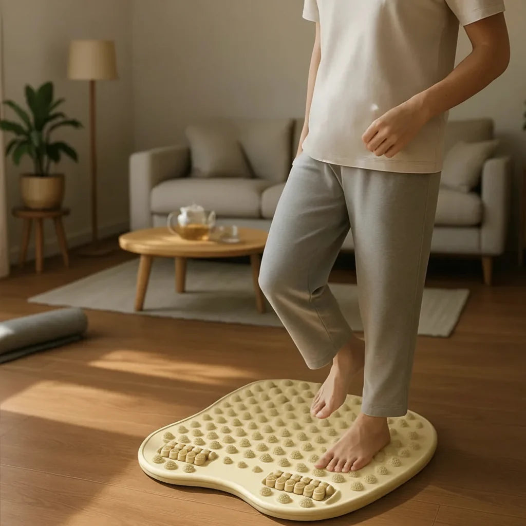 Acupressure Foot Massage Mat Roller Reflexology Pain Relief & Circulation