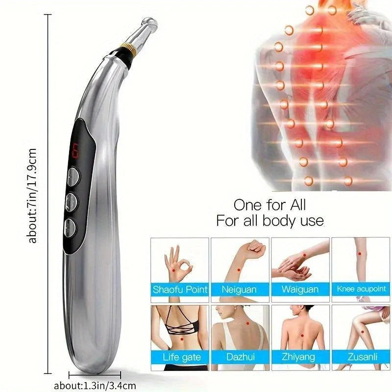 Acupuncture Pen Cordless 5-in-1 Adjustable Intensity