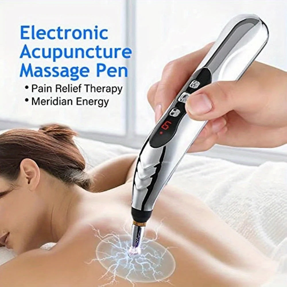 Acupuncture Pen Cordless 5-in-1 Adjustable Intensity