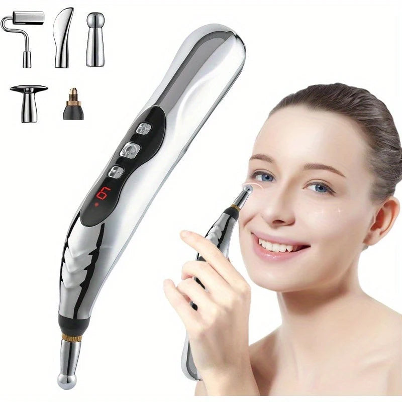 Acupuncture Pen Cordless 5-in-1 Adjustable Intensity