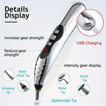 Acupuncture Pen Needle-Free Cordless & Rechargeable 5 Swappable Heads