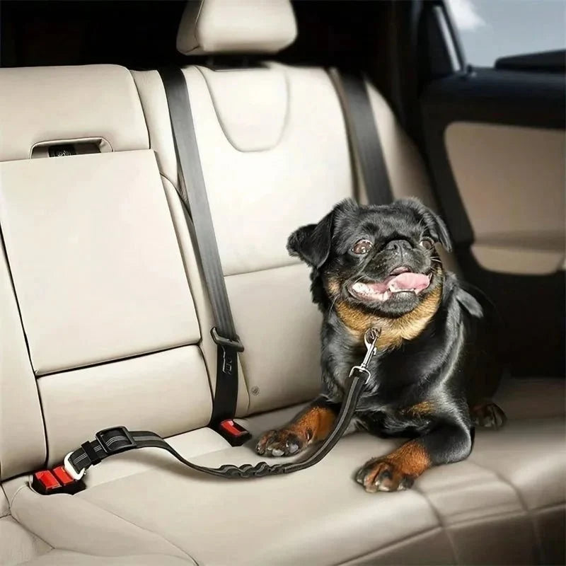 Adjustable Elastic Shock-Absorbing Dog Car Seat Belt