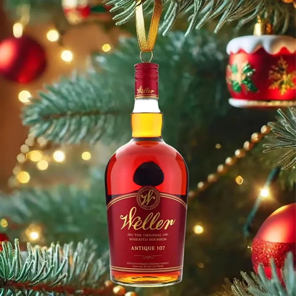 Advent Calendar 24 Acrylic Whiskey Bottle Ornaments