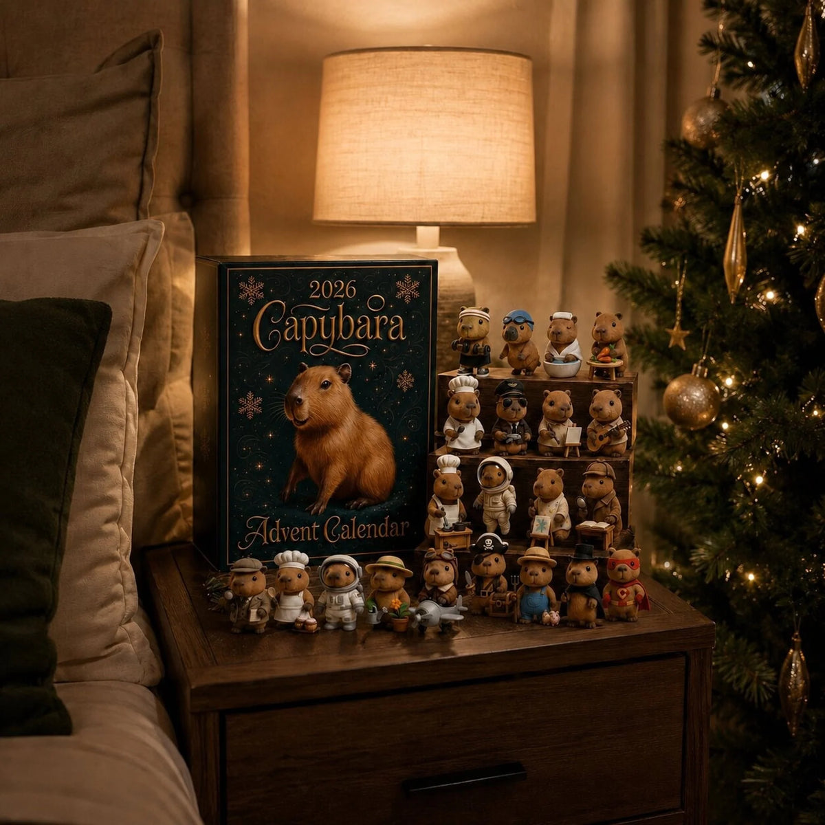 Advent Calendar 24 Collectible Capybara Figures