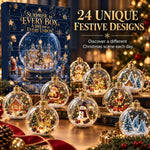 Advent Calendar 24-Day Countdown With 24 Baubles