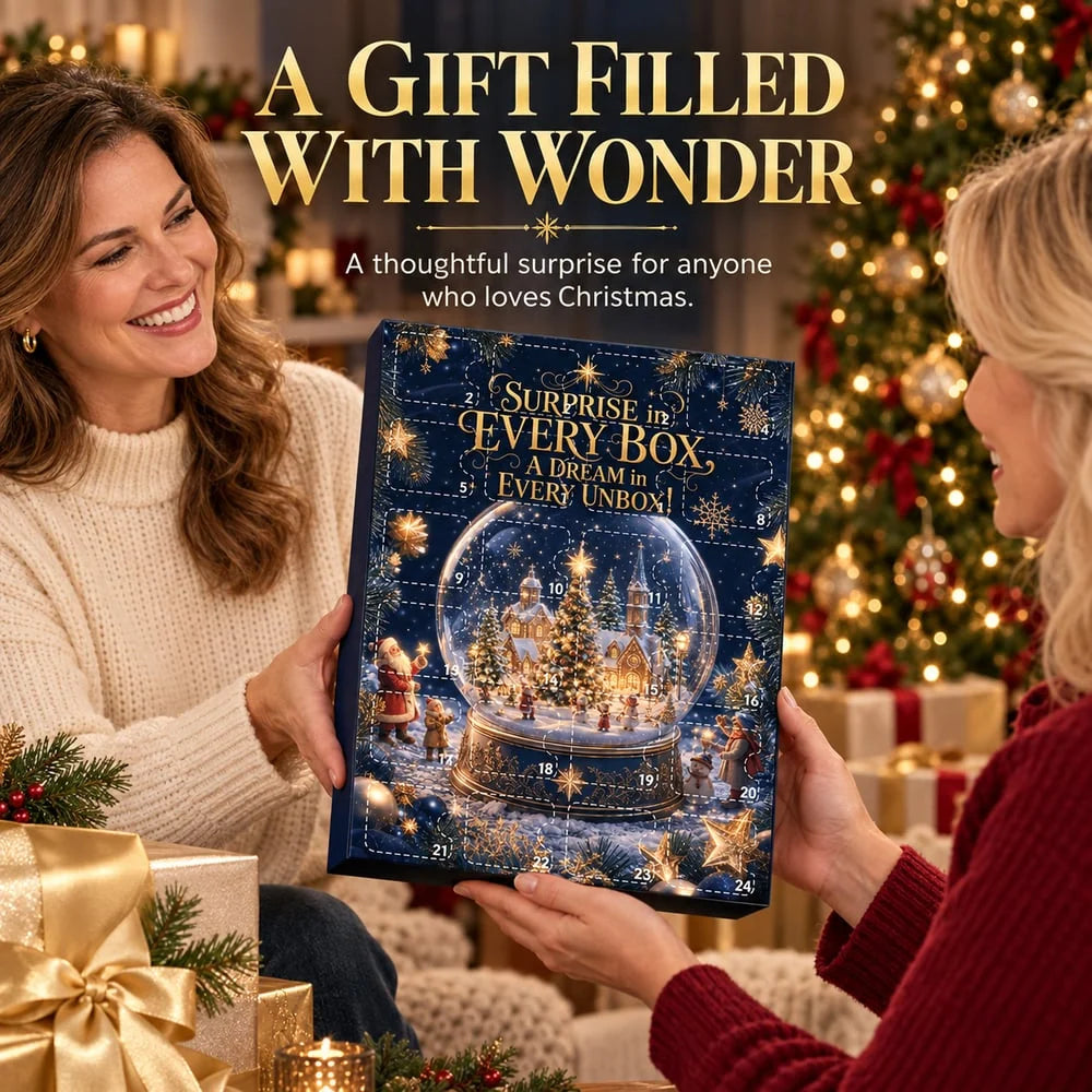 Advent Calendar 24-Day Countdown With 24 Christmas Baubles