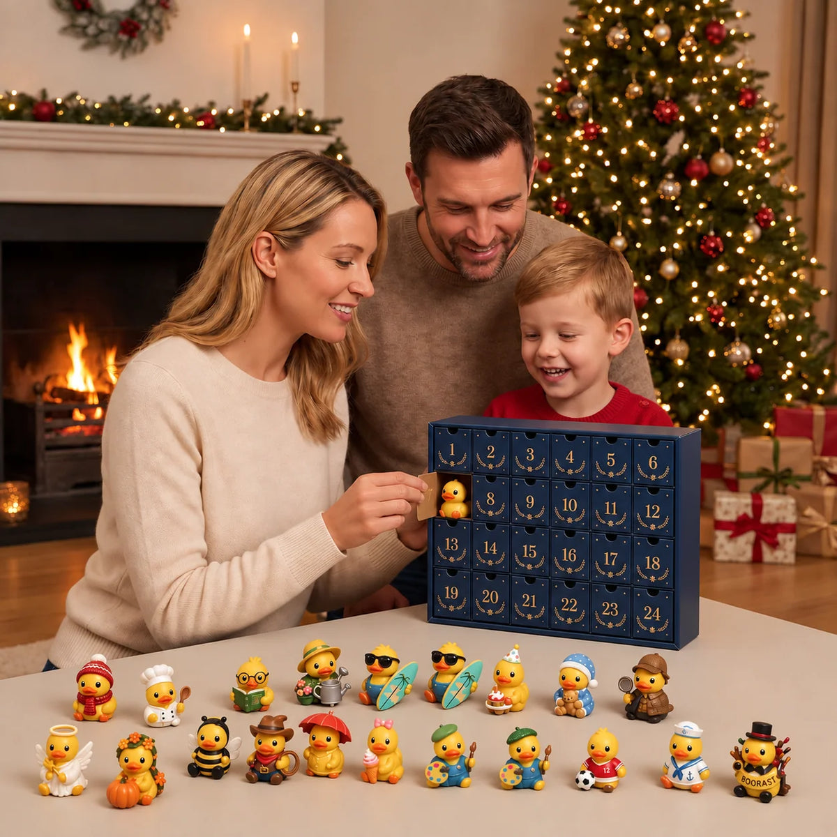 Advent Calendar 24-Day Duck Mini Figures
