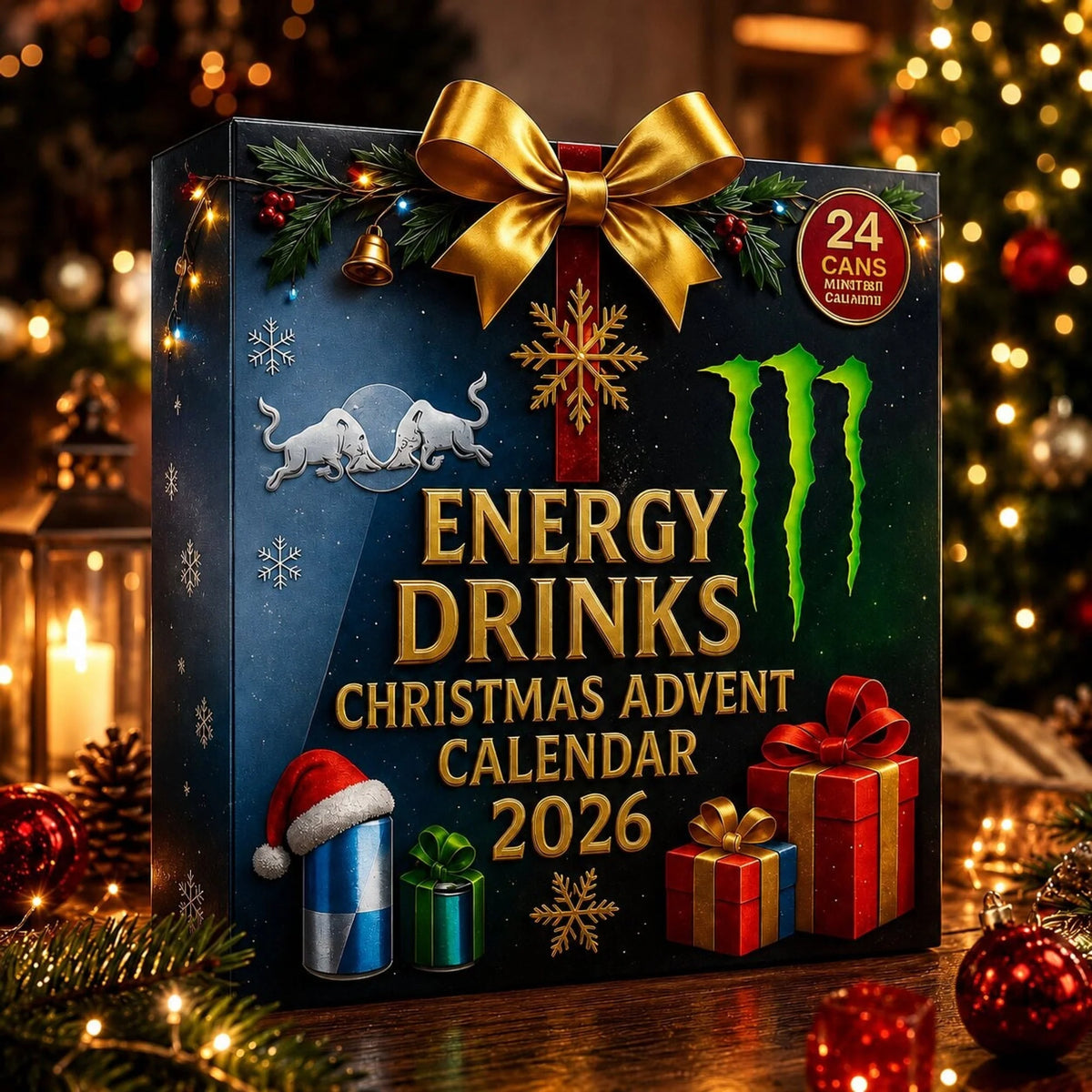 Advent Calendar 24-Day Energy Drink-Inspired Designs