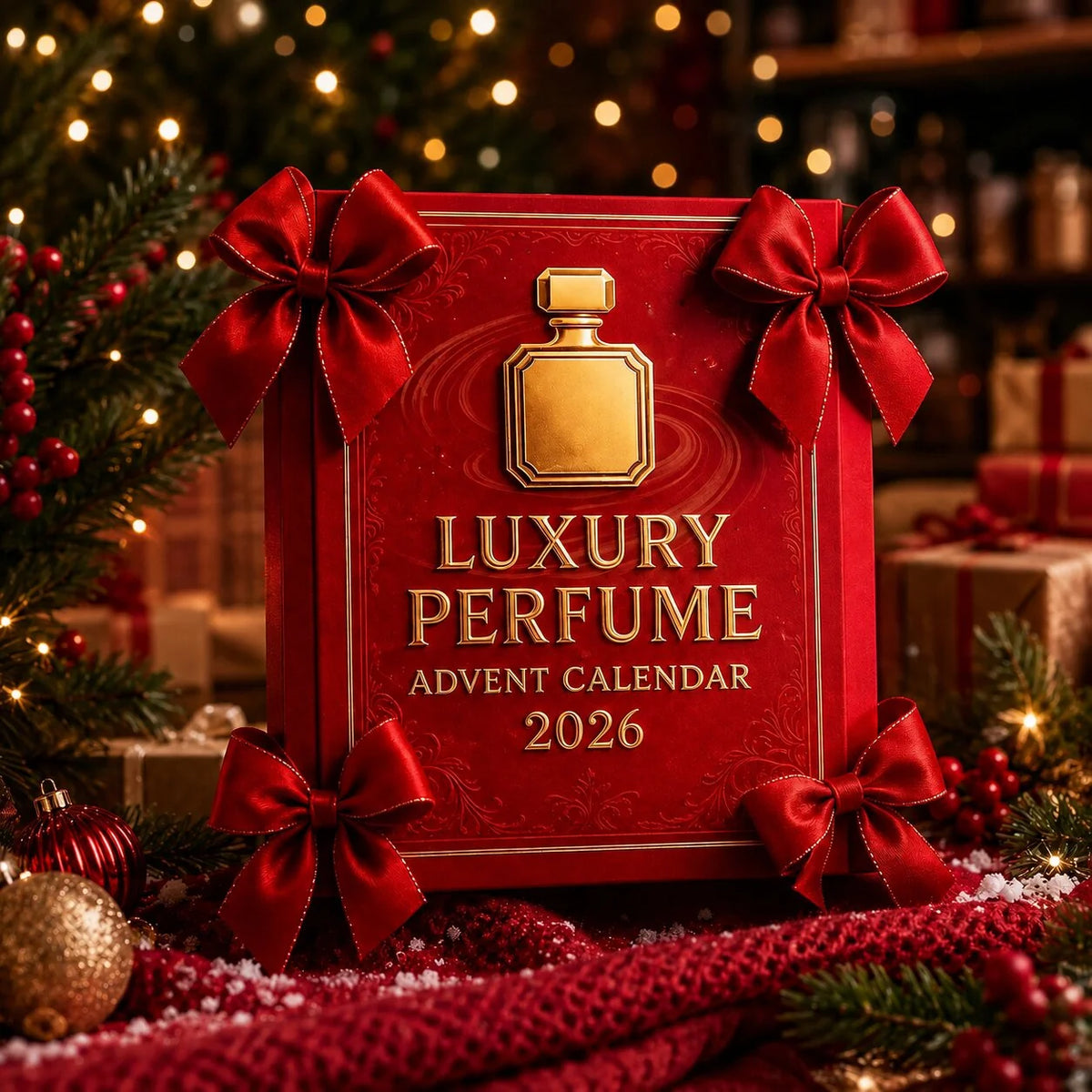 Advent Calendar 24-Day Perfume Bottle Artwork