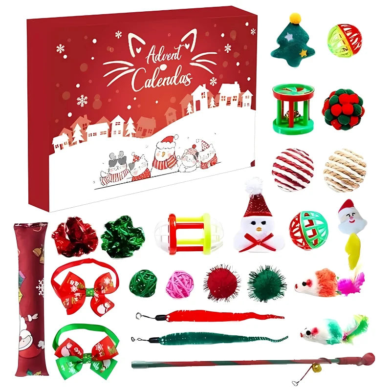 Advent Calendar 24-Day Pet-Safe Treats & Toys