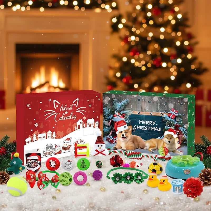 Advent Calendar 24-Day Pet-Safe Treats & Toys