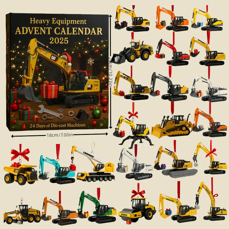 Advent Calendar 24 Die-Cast Metal Construction Vehicles