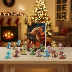 Advent Calendar 24 Dragon Pendants Numbered Compartments