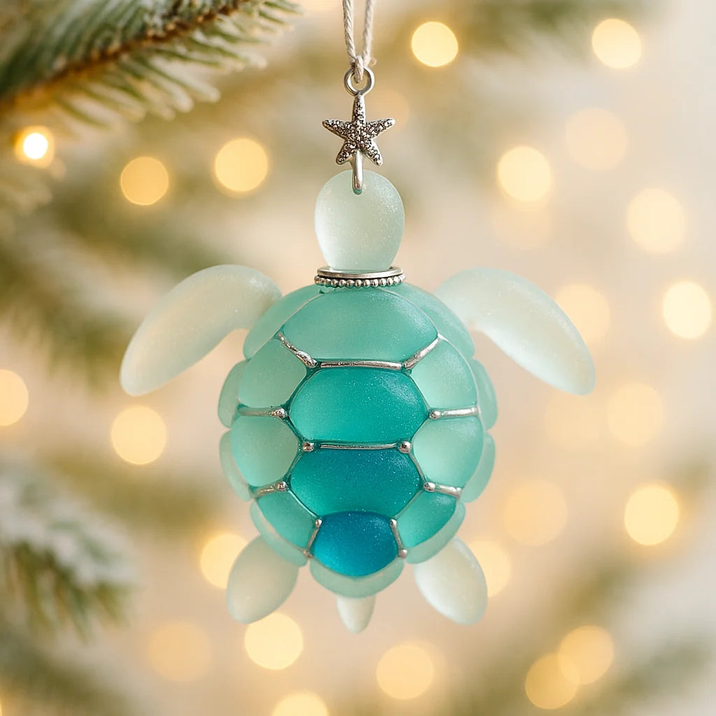 Advent Calendar 24 Frosted Glass Sea Creature Ornaments