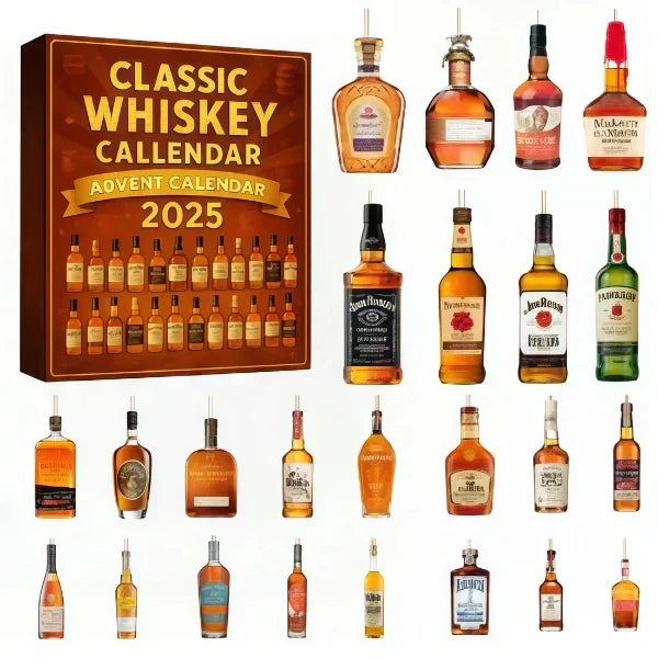 Advent Calendar 24 Mini Bottles Christmas Tree Ornaments