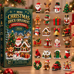 Advent Calendar 24 Mini Building Block Ornaments Reusable
