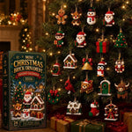 Advent Calendar 24 Mini Building Block Ornaments Reusable