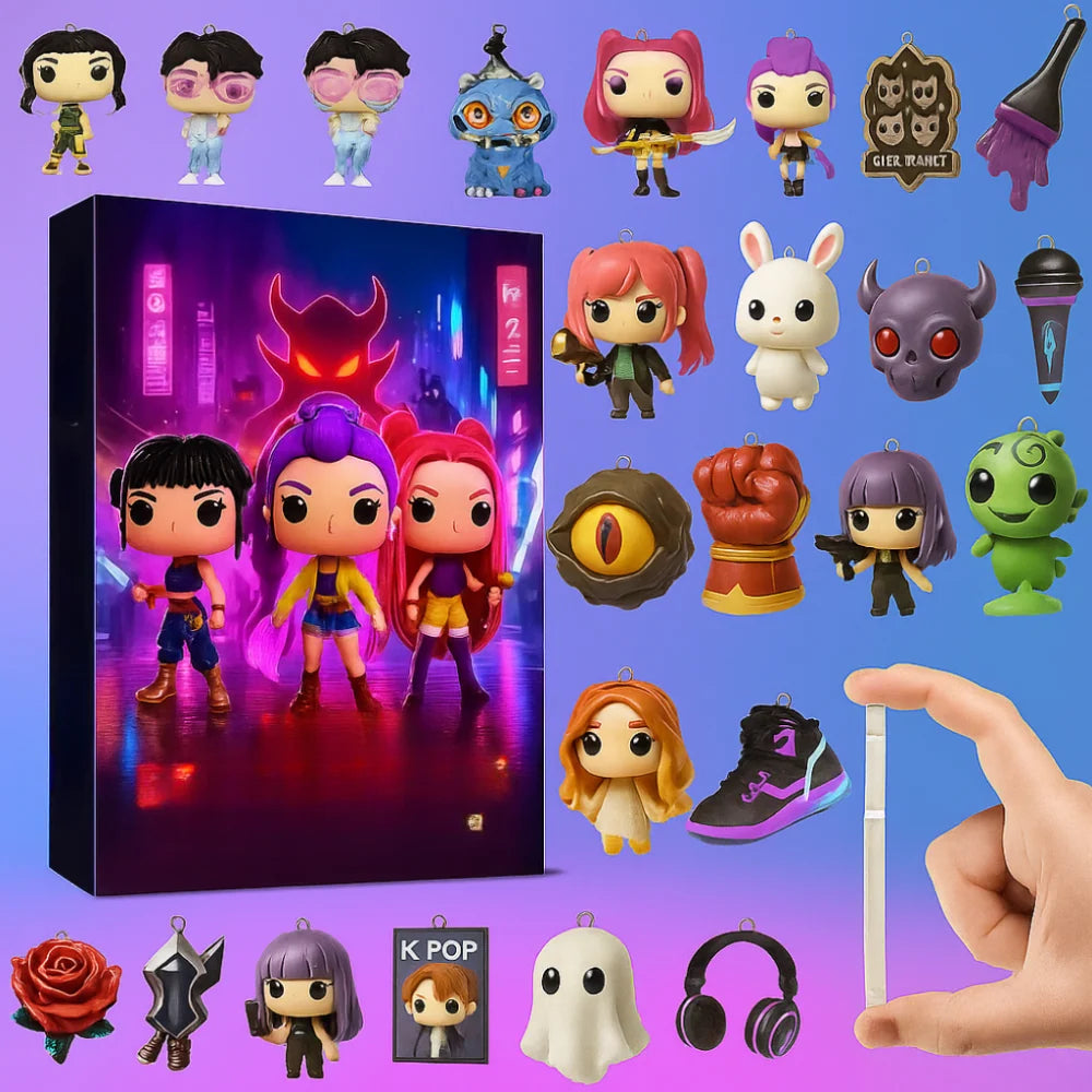 Advent Calendar 24 Mini Figures Acrylic Display Box