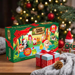 Advent Calendar 24 Mini Plush Animals Reusable Storage Box