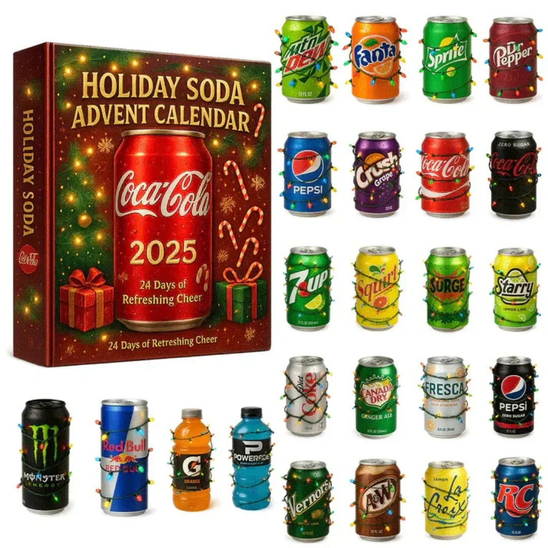 Advent Calendar 24 Miniature Bottle Ornaments for Christmas Tree Decor