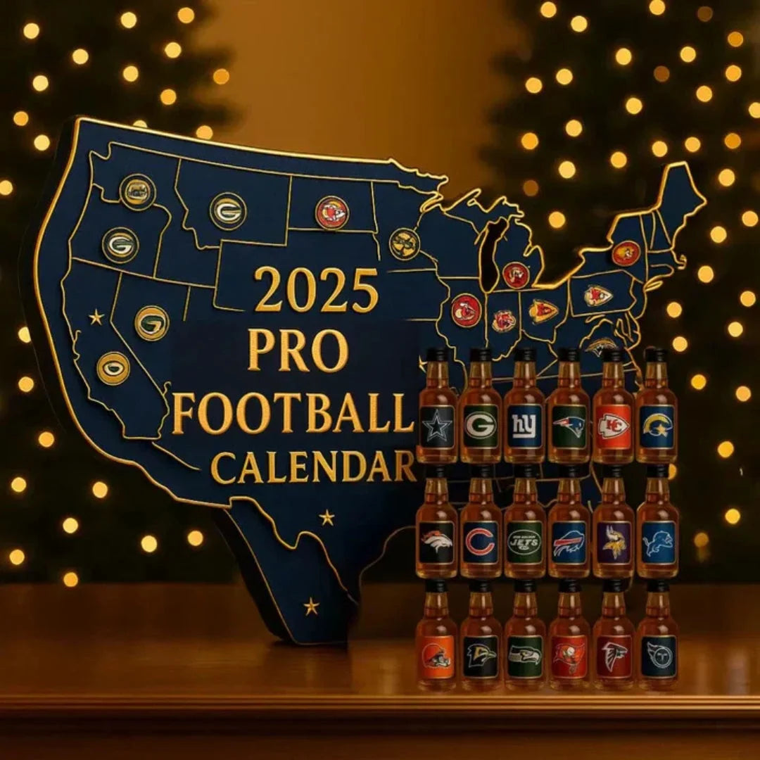 Advent Calendar 24 Miniature Bottle Ornaments for Christmas Tree Decor