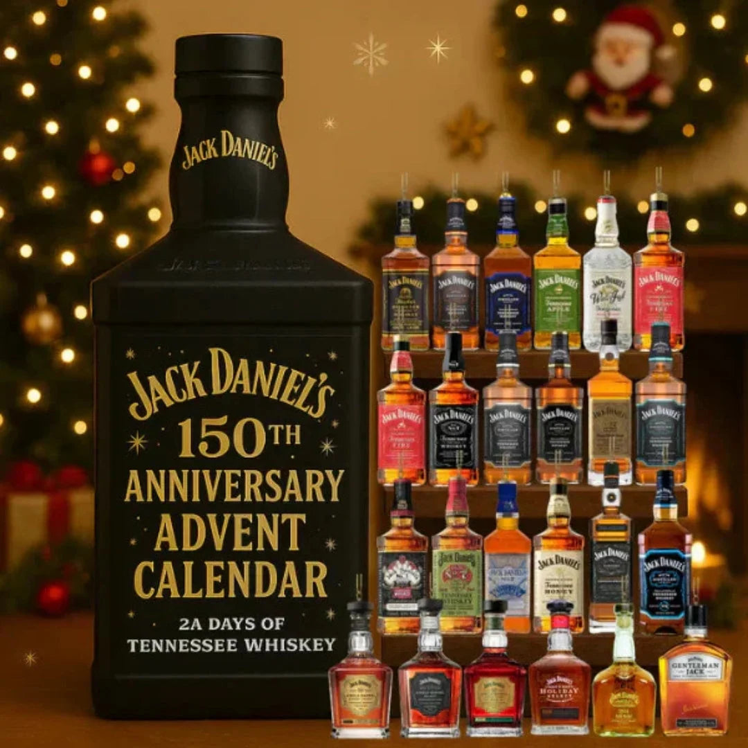 Advent Calendar 24 Miniature Bottle Ornaments for Christmas Tree Decor