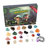 Advent Calendar 24 Natural Gemstones Information Booklet
