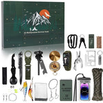 Advent Calendar 24-Piece Outdoor Survival Gear Set