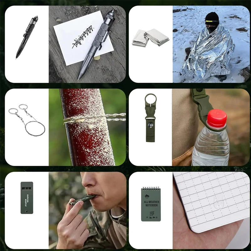 Advent Calendar 24-Piece Outdoor Survival Gear Set