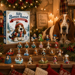 Advent Calendar Basset Hound Acrylic Ornaments Set of 24