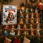 Advent Calendar Basset Hound Acrylic Ornaments Set of 24