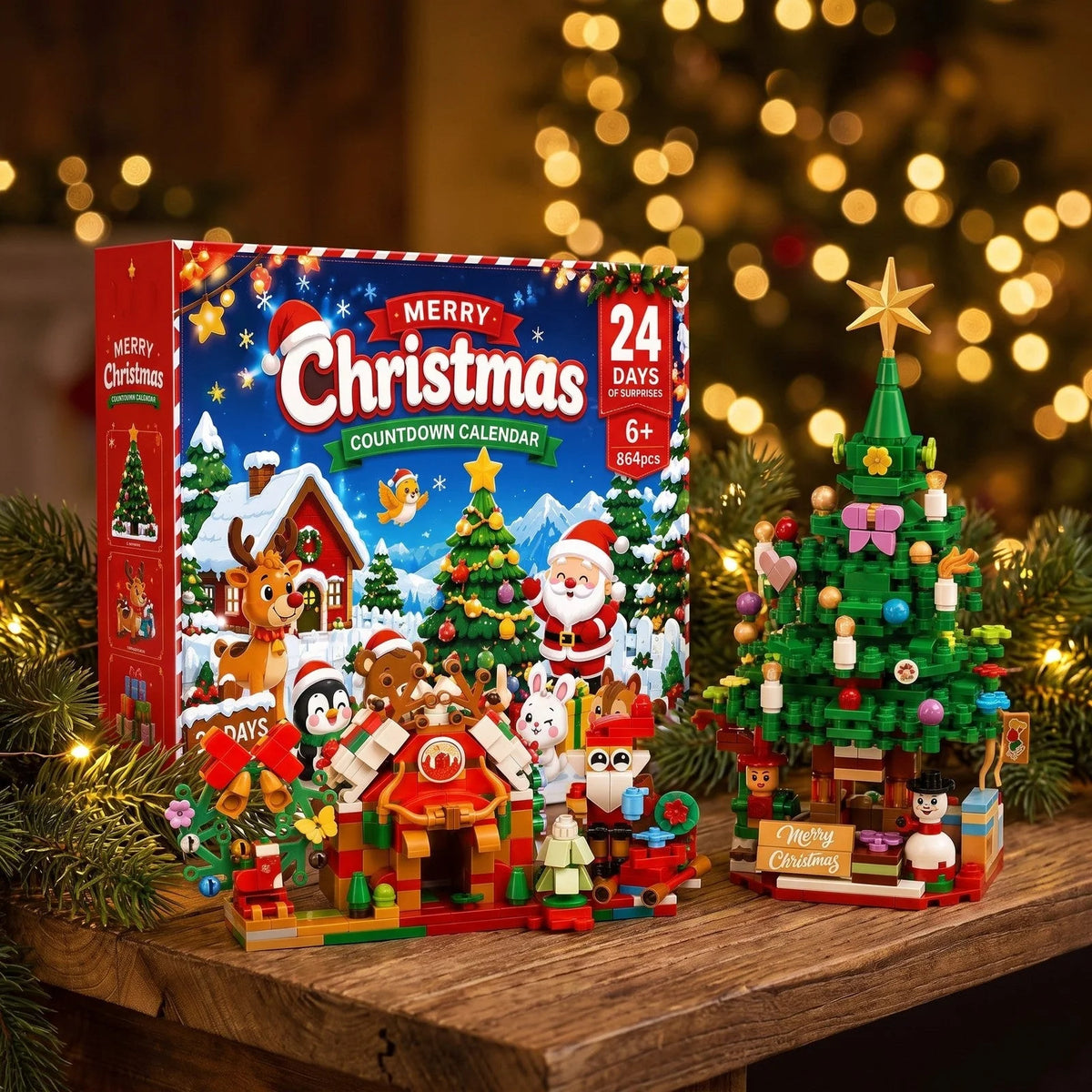 Advent Calendar Building Brick Set 864 Pieces
