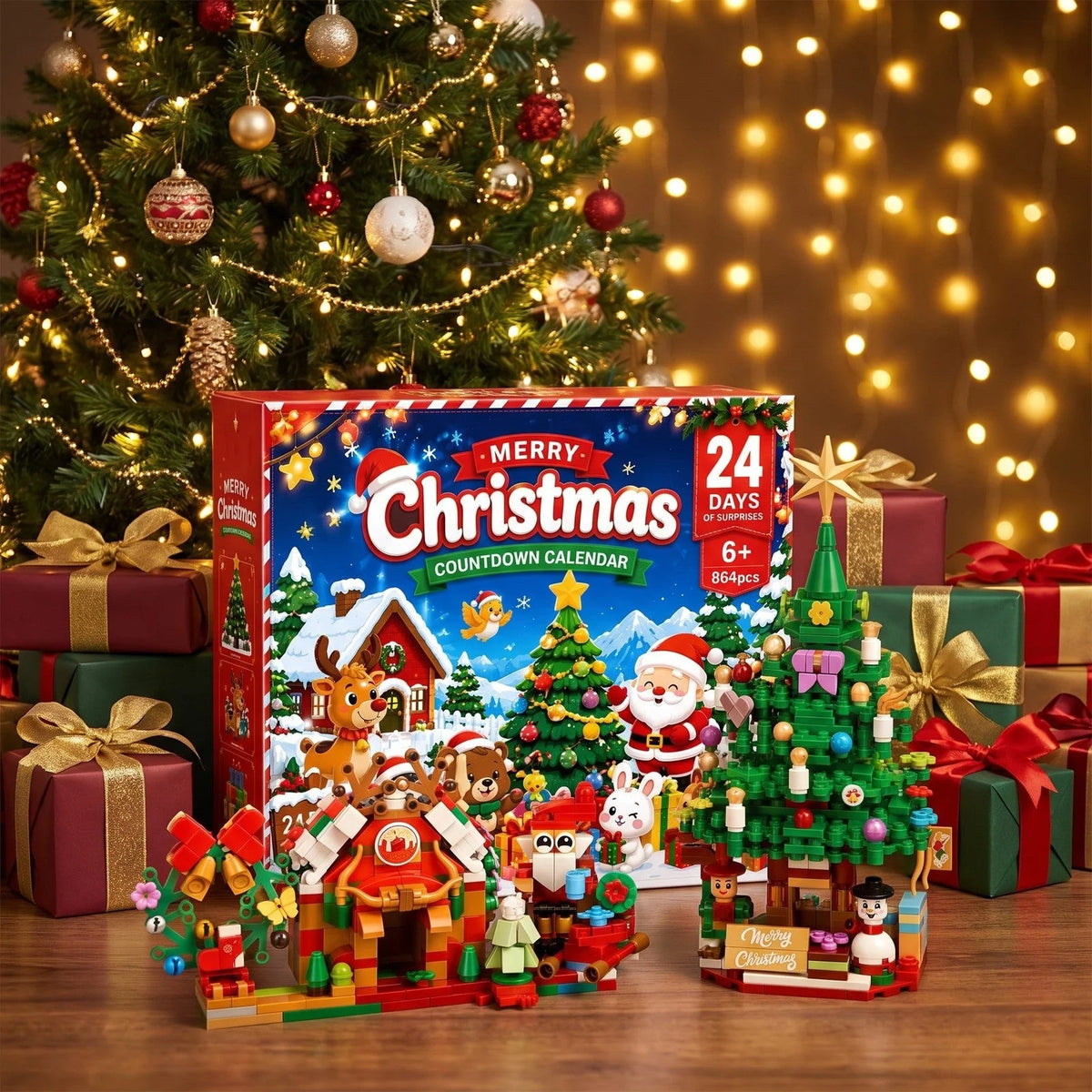 Advent Calendar Building Brick Set 864 Pieces