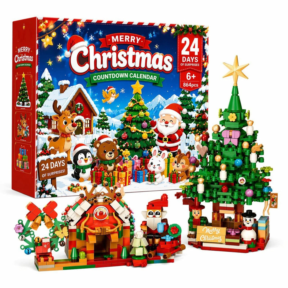 Advent Calendar Building Brick Set 864 Pieces