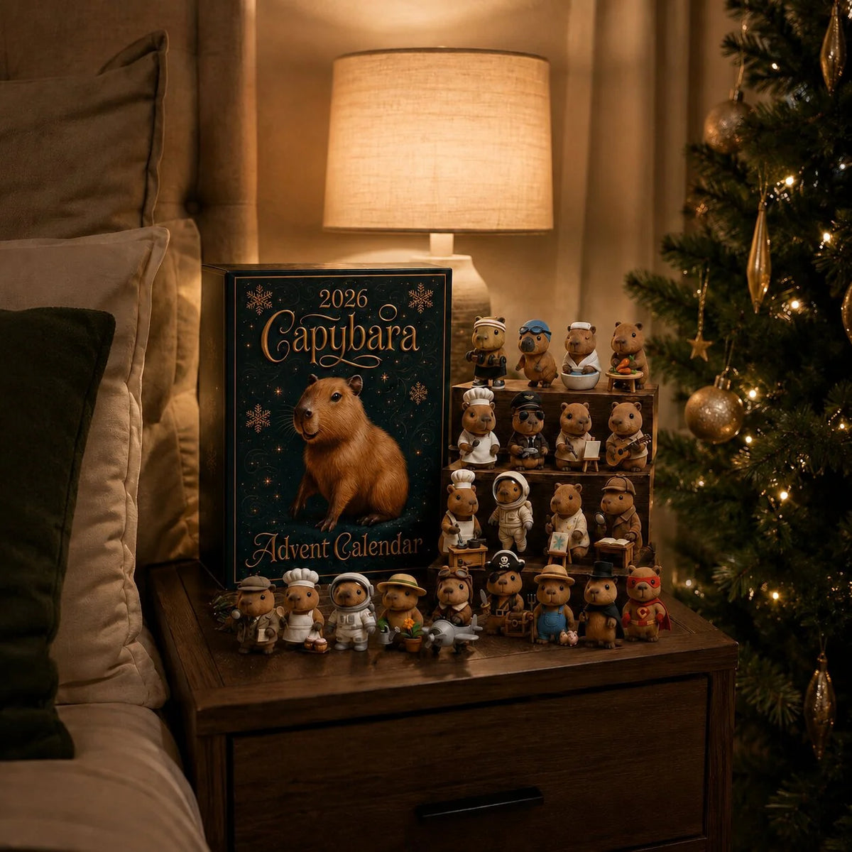 Advent Calendar Capybara 24 Daily Surprises Collectible PVC