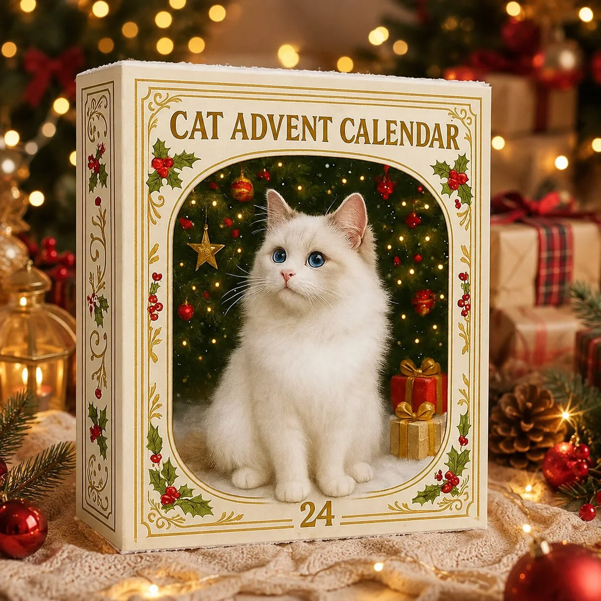 Advent Calendar Cat Figurines Set of 24