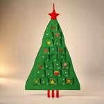 Advent Calendar Christmas Tree 24 Refillable Fabric Pockets