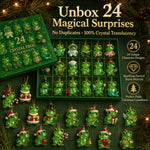 Advent Calendar Crystal Frog Ornaments Set of 24