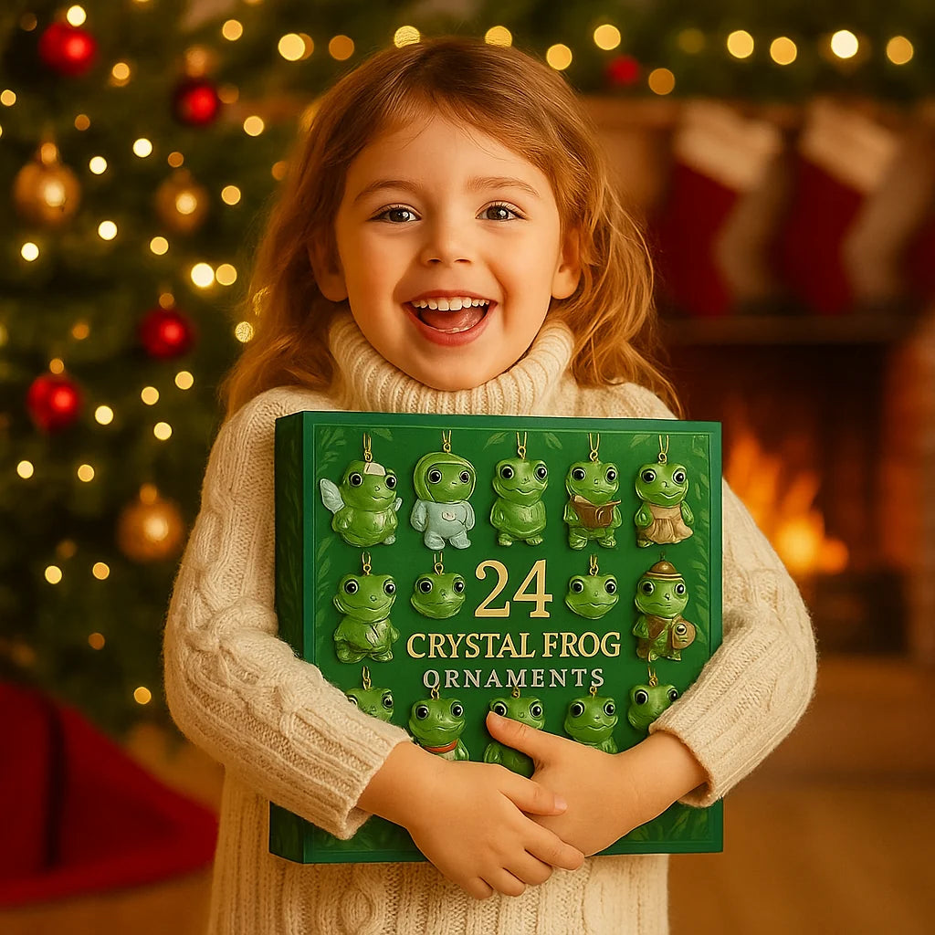 Advent Calendar Crystal Frog Ornaments Set of 24