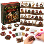 Advent Calendar Diamond Painting Ornament Craft Kit 24 Compartments